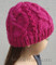 knitting pattern photo for #160 Meandering Cables One-Ball Hat
