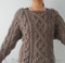 knitting pattern photo for #165 Ultimate Chunky Cabled Sweater