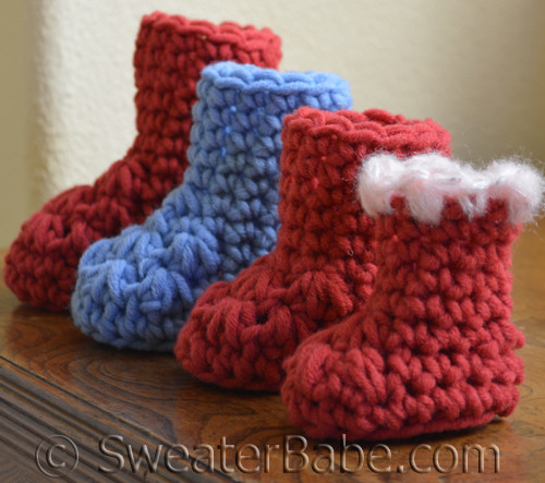 Crochet booties sale