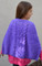 back of stolen hearts poncho knitting pattern shown in size 8 