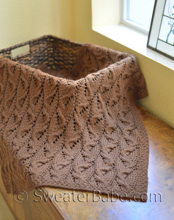 travelling cables blanket (baby size shown) knitting pattern