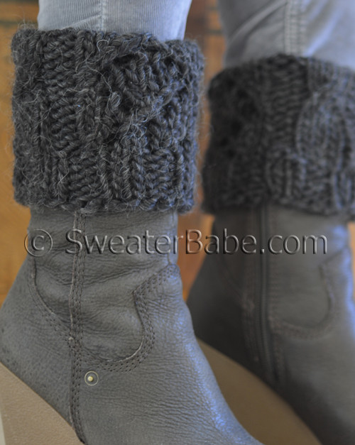 Crochet Boot Cuff Size Chart