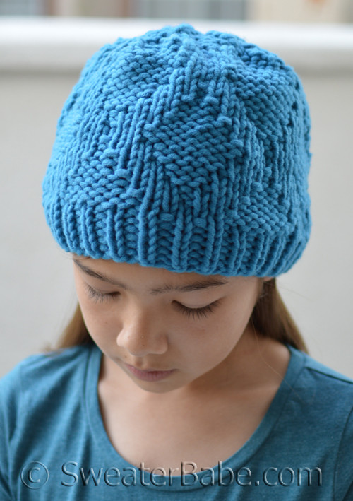 157 Easy Lattice Hat Pdf Knitting Pattern