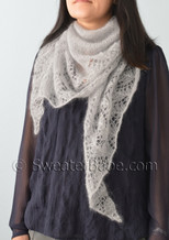 glitz and glam pdf knitting pattern worn as a scarf