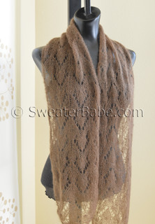 adina one-ball scarf knitting pattern