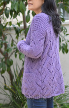 lavender open front lace cardigan knitting pattern