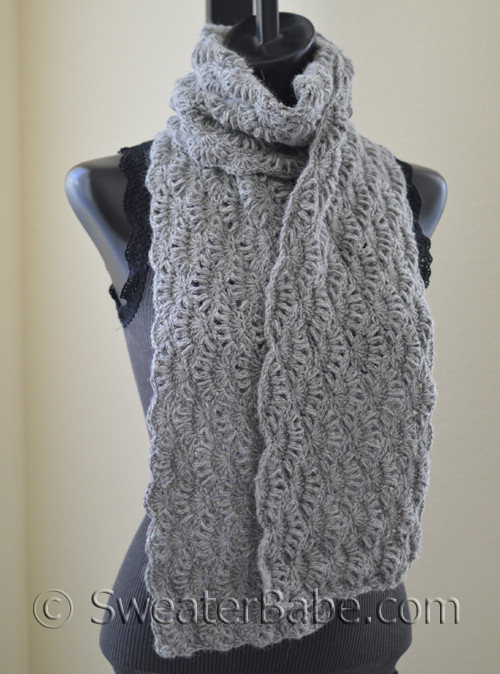 #266 Alpaca Crochet Scarf PDF Knitting Pattern