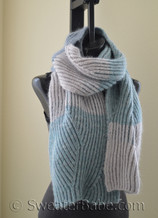 Monterey Brioche Scarf knitting pattern