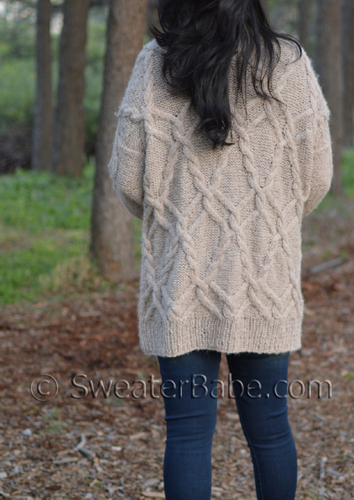crochet cable cardigan pattern