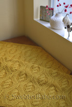 diamond cable blanket pdf knitting pattern