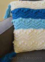 bits and bobs pillow knitting pattern