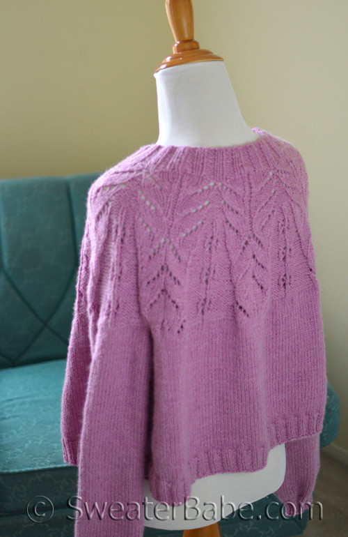 PDF Knitting Pattern For Azalea Cardigan From SweaterBabe.com