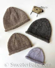 easy knit hat knitting pattern