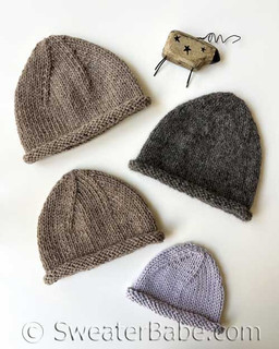 easy knit hat knitting pattern
