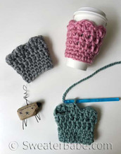 easy crochet coffee sleeve pdf crochet pattern