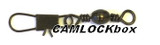 Eagle Claw Barrel Swivel with Interlock Snap - Black
