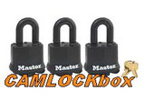 Master Lock Weather Resistant Padlock 3-PK (311TRI)