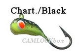 Maynards Skeeter Bug Ice Jig (2 Pack) - Chartreuse/Black