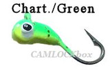 Maynards Skeeter Bug Ice Jig (2 Pack) - Chartreuse/Green