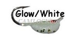 Maynards Banana Grub Tungsten Steel Ice Jig (2 Pack) - Glow White