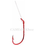 Eagle Claw Baitholder Hook - Snelled/Red/6pk.