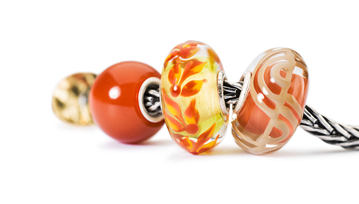 Trollbeads Glass Beads Orange Trollbeads Glass Beads Orange