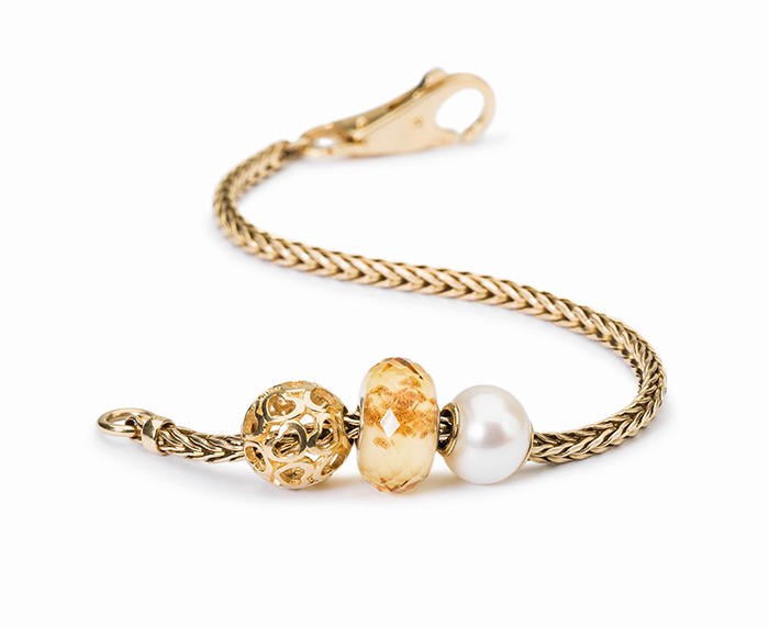 Trollbeads Gold Bracelet with Gold Bead Trollbeads Gold Bracelet with Gold Bead