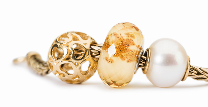 Trollbeads Gold and Pearl Bracelet Trollbeads Gold and Pearl Bracelet