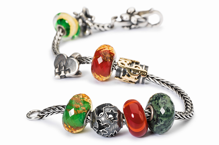 Trollbeads Red and Green Bracelet Trollbeads Red and Green Bracelet