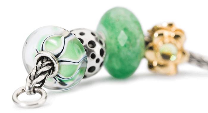 Trollbeads Glass Beads with Aventurine Trollbeads Glass Beads with Aventurine