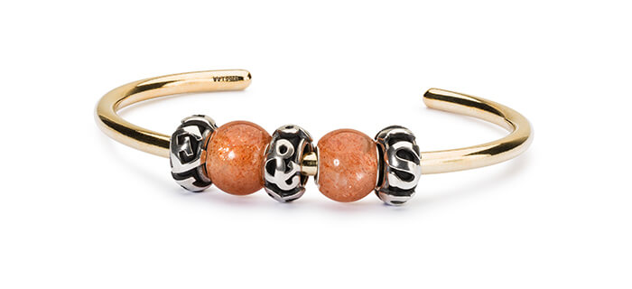 Trollbeads Sunstone Gold Bangle Trollbeads Sunstone Gold Bangle