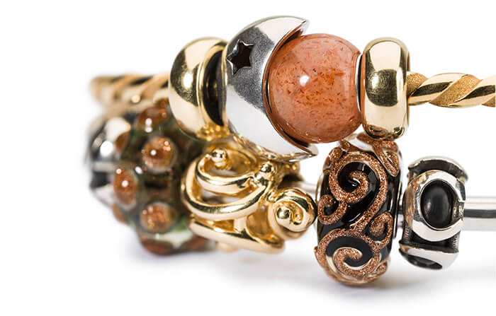 Trollbeads Bangle Stack with Gold Trollbeads Bangle Stack with Gold