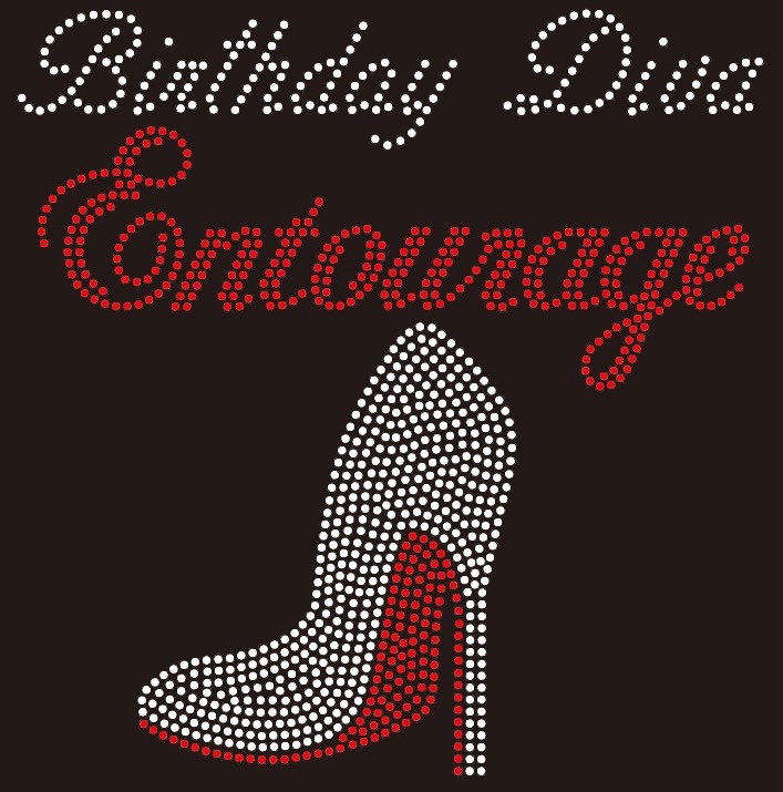 Download (New) Birthday Diva Entourage Heel Stiletto Rhinestone ...