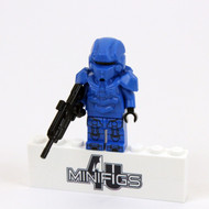 Custom Lego SHOCK Blue Clone Trooper Minifigure CAC Full Body Printing