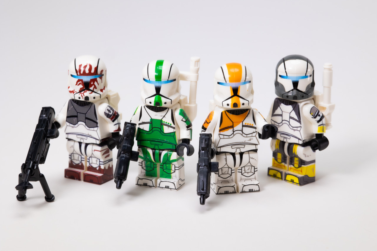 show original title Details about   Lego star wars clones custom minifigures 13th battalion x2 uv printing on lego
