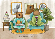 Best Friends Forever Digital stamp
