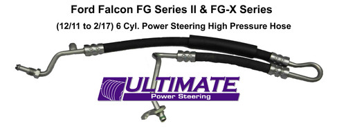 Ford Falcon FG Series 2 & FG-X (12/11 – 2/17) 6 Cylinder – New High Pressure Hose Assembly.