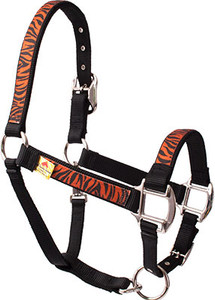 Red Haute Horse FL1404 L Equine Elite Horse Halter Fall Leaves