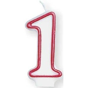 Number 1 1st Birthday Candle