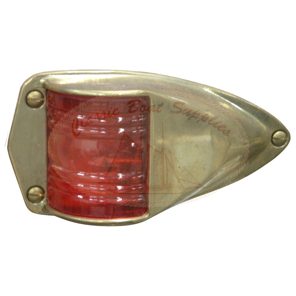 Brass Navigation Lights - Teardrop Port Light 112.5 