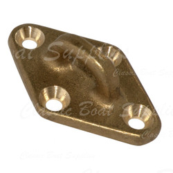 Bronze Pad Eye - Diamond - Spartan | Classic Boat    Supplies 