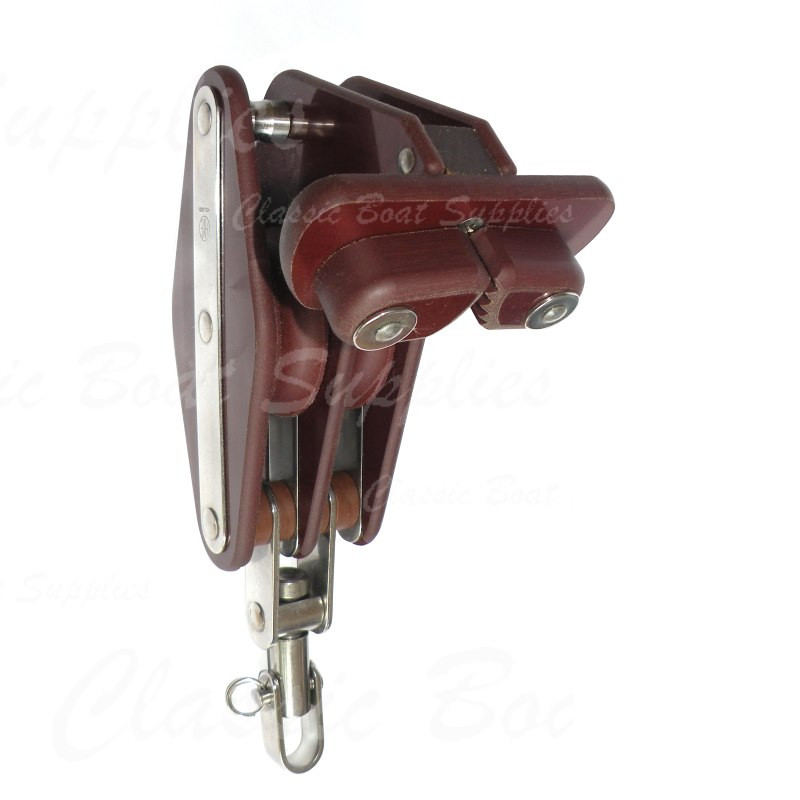 Tufnol Blocks Double with Swivel, Becket & Cam Cleat Classic Boat