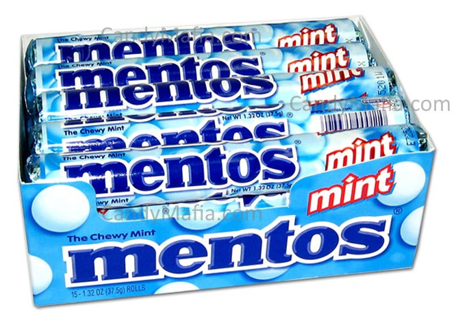 Mentos Chewy Mints - Mint - 15ct Display Box