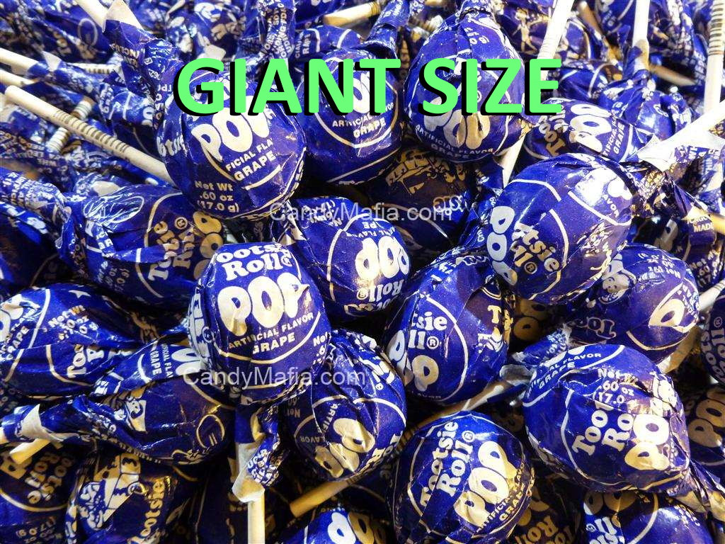 Giant Grape Tootsie Pops 42 pops Giant Grape Tootsie Pops 42 pops