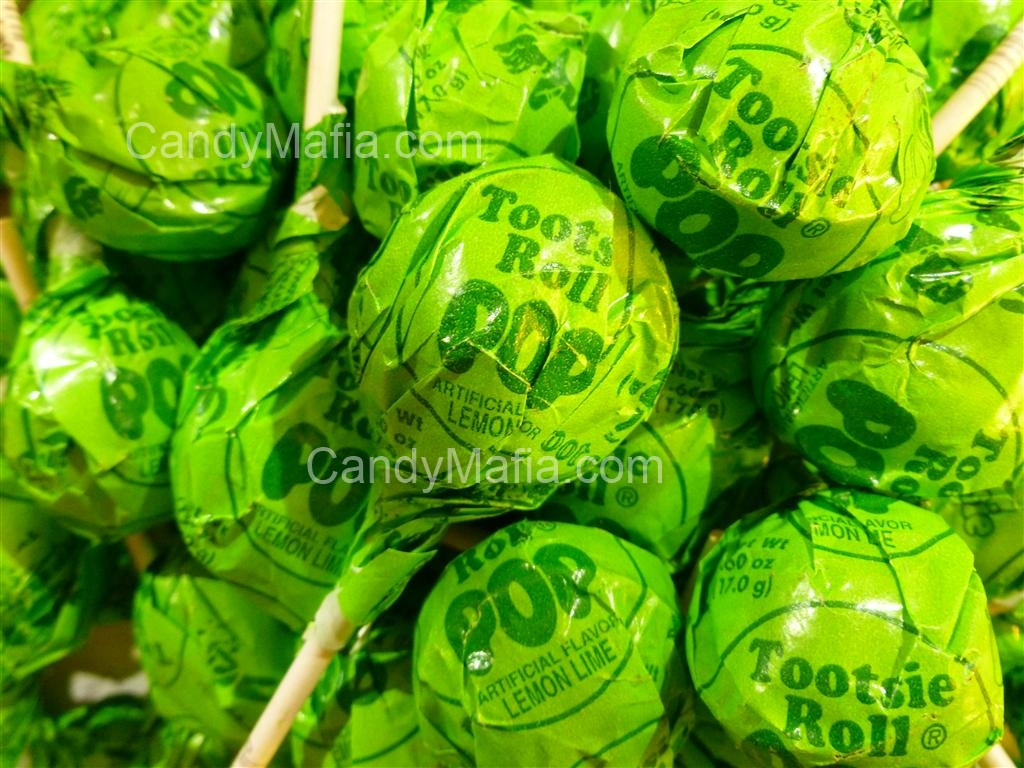 Tootsie Roll Pops Green Apple 4 Pounds Approx 90 Pops