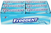 Freedent Spearmint Gum 12 Plen T Packs with 15 Pieces in each pack