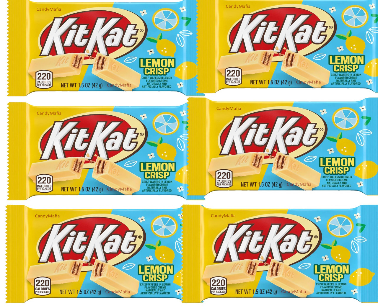 Kit Kat Lemon Crisp Bars 1.5oz Six Packs