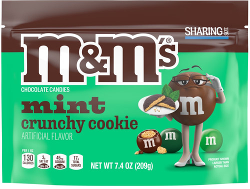 M&M Mint Crunchy Cookie