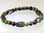 Magnetic bracelet made with triple strength magnetic Hematite combined with the gemstones Garnet and Jade