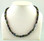 Magnetic necklace made with triple strength magnetic Hematite combined with Garnet and Jade gemstones